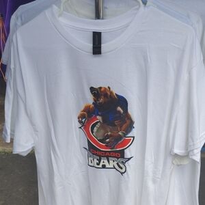 Gildan White Chicago Bears Graphic Tee